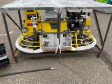 New Unused MMS Model MS-2 Ride On Power Trowel, 13 Hp Gas Engine, 63" Working Width, Transport Wheel