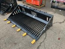 New Unused GIYI Model GY-RB66C Rock Bucket skid loader attachment, 66" Wide