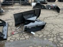 New Unused GIYI Model GY-TXC Snow Plow Mini Excavator Attachment, Hydraulic Tilt