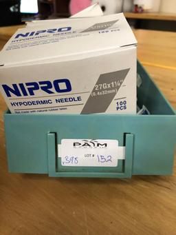 LOT OF 398 NEW HYPODERMIC NEEDLES