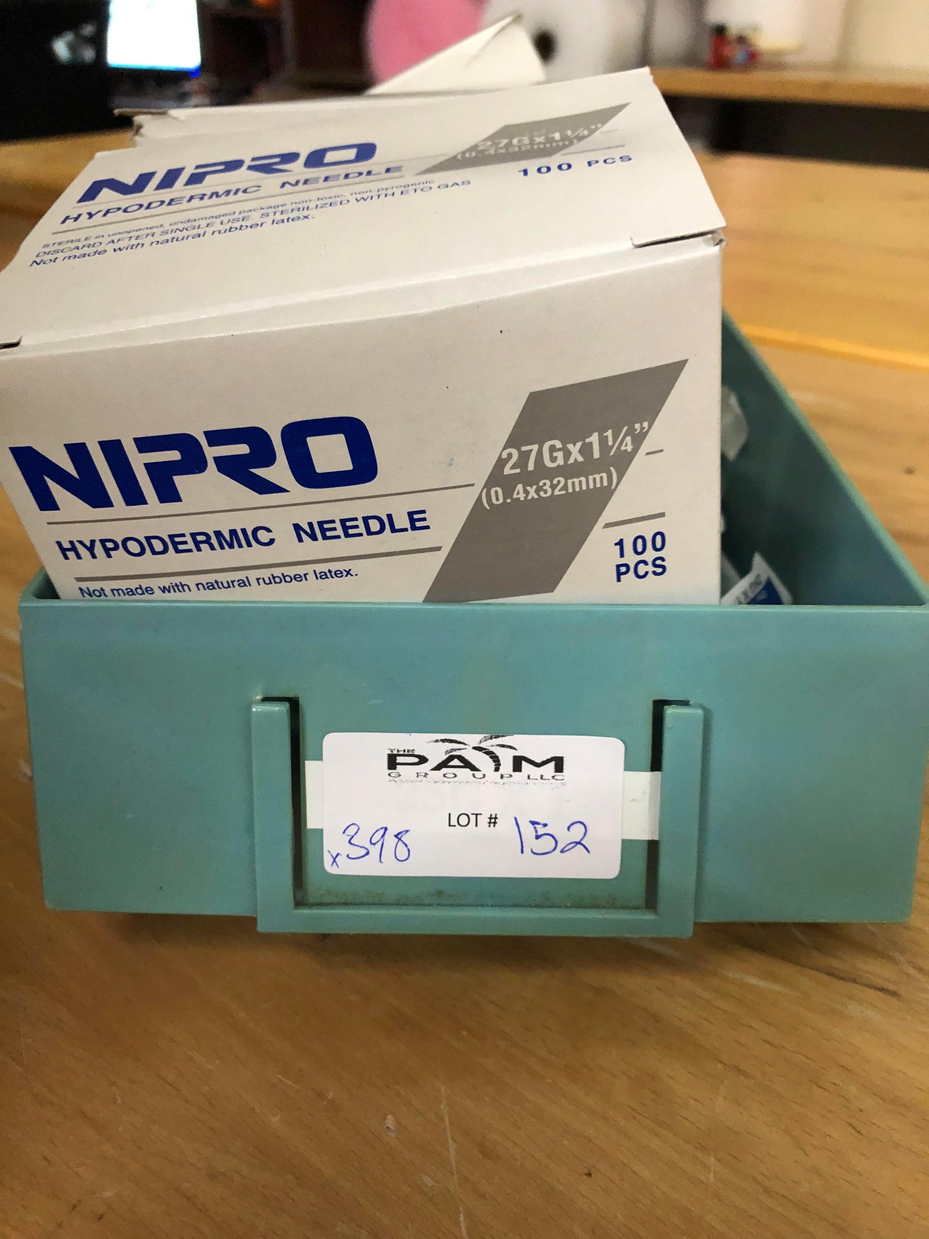 LOT OF 398 NEW HYPODERMIC NEEDLES