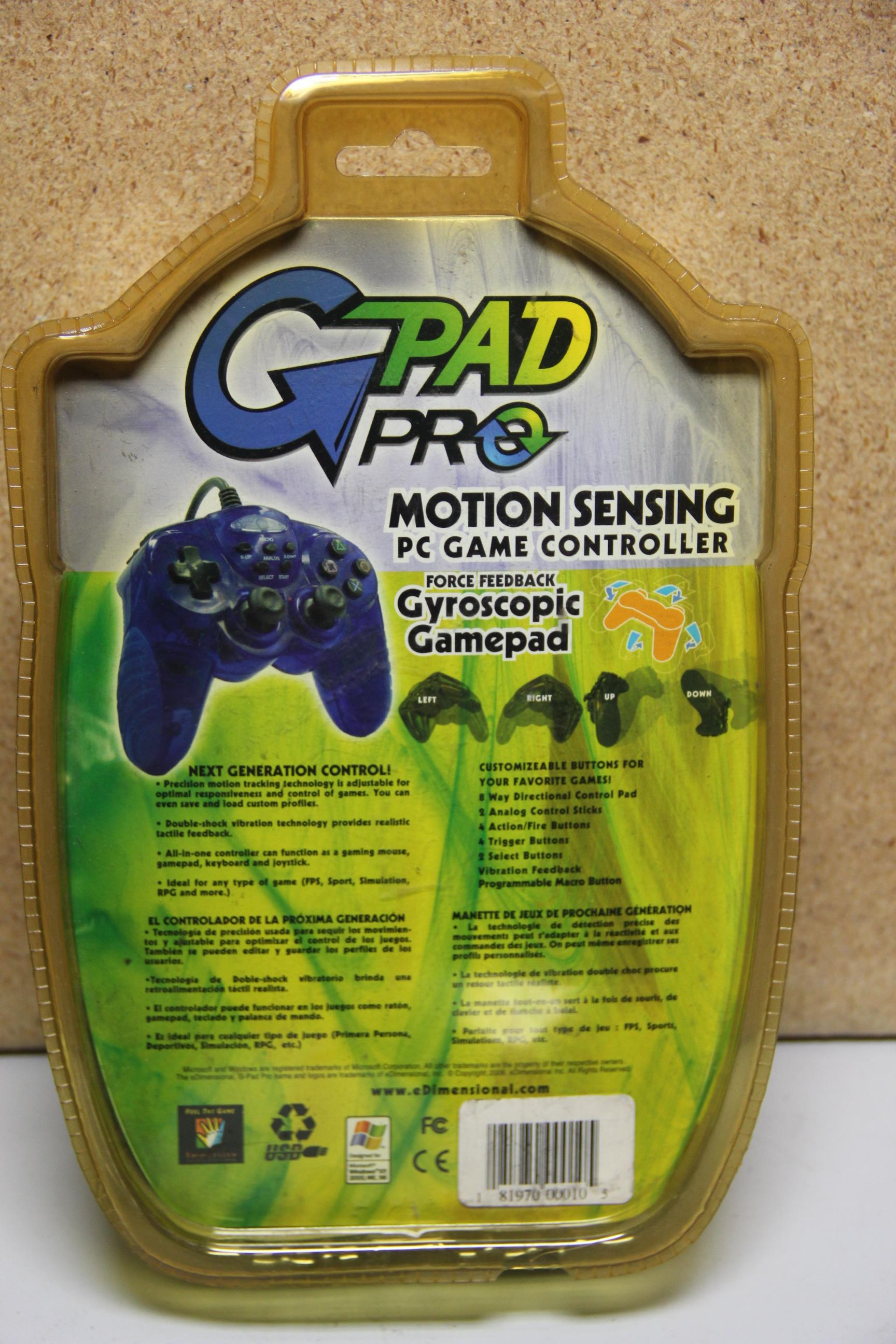 LOT OF NEW G-PAD PRO MOTION SENSING PC GAME CONTROLLERS