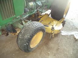 John Deere model 650 yard tractor with mower deck