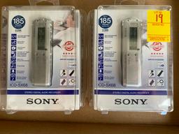 Qty. 2 - New Sony Digital Audio Recorders