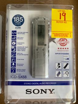 Qty. 2 - New Sony Digital Audio Recorders