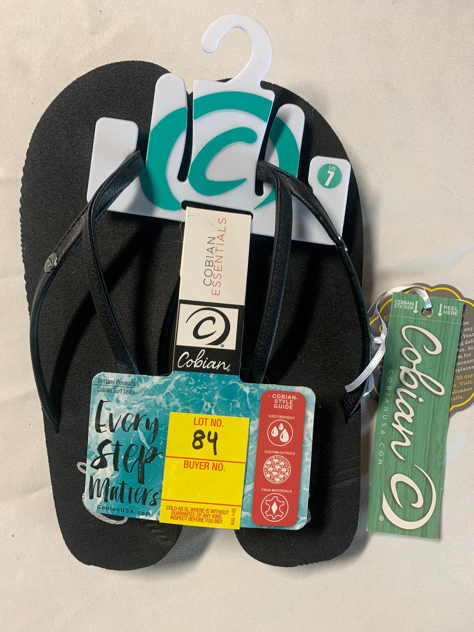 COBAIN FLIP FLOPS, SIZE 7