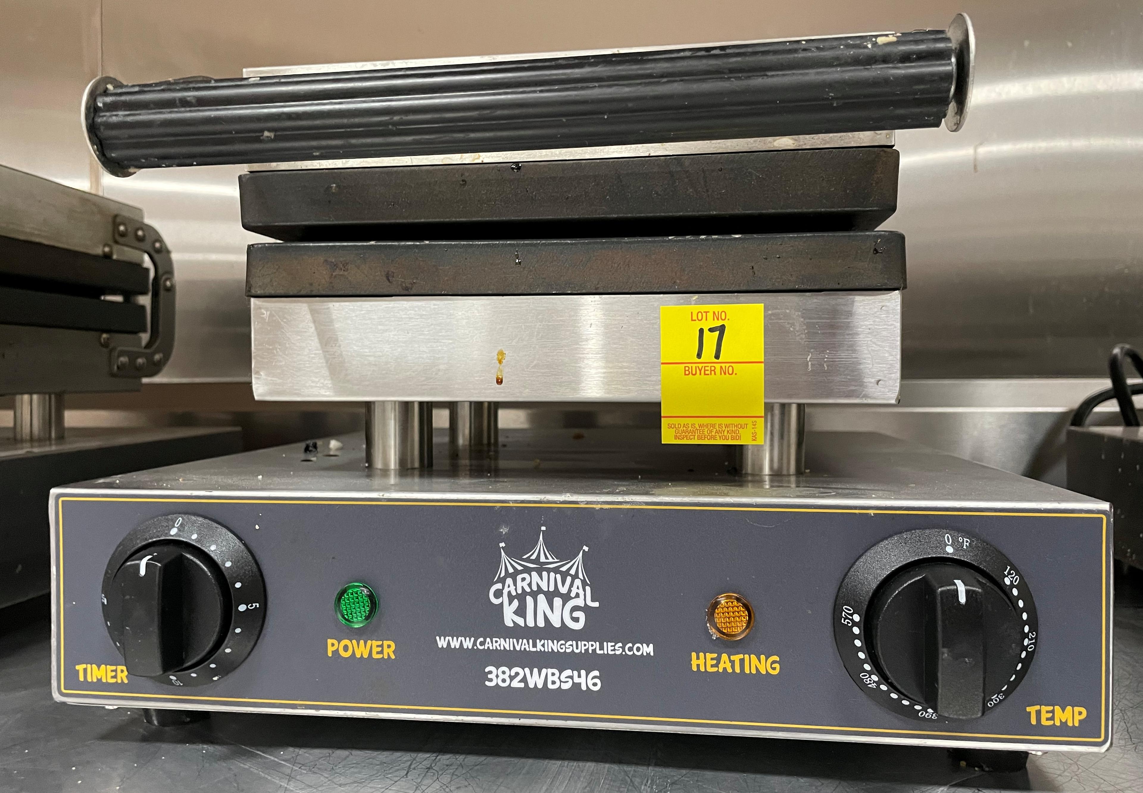 CARNIVAL KING WAFFEL MAKER