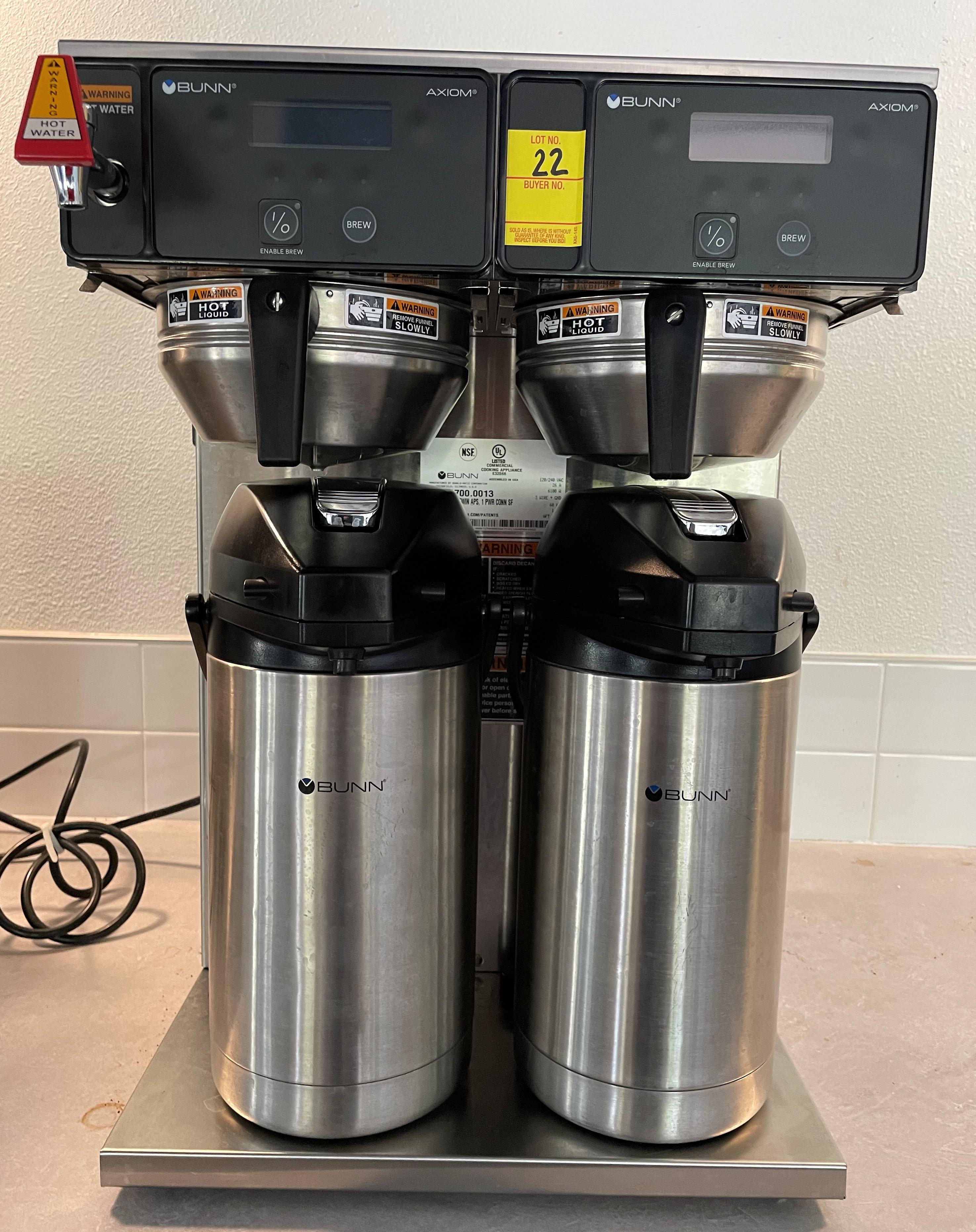 BUNN AXIOM TWIN APS COFFEE BREWER