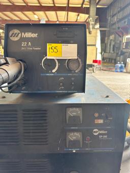 MILLER 22A 24V WIRE FEEDER & MILLER CP-302 CV/DC POWER SOURCE, SKU: 903786, WELDER
