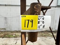 METAL RACK (6'W  X  5'L  X  11'H)