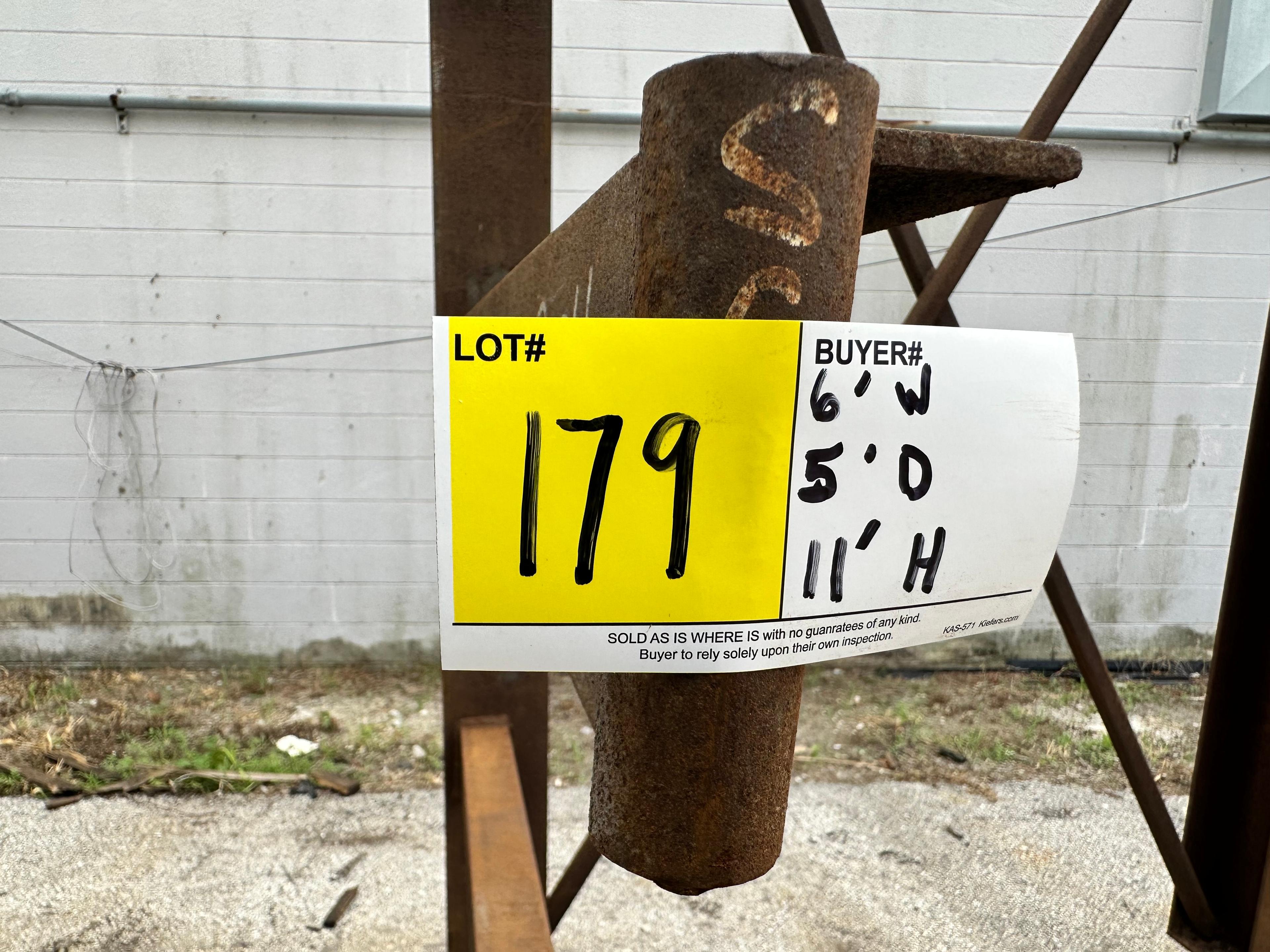 METAL RACK (6'W  X  5'L  X  11'H)