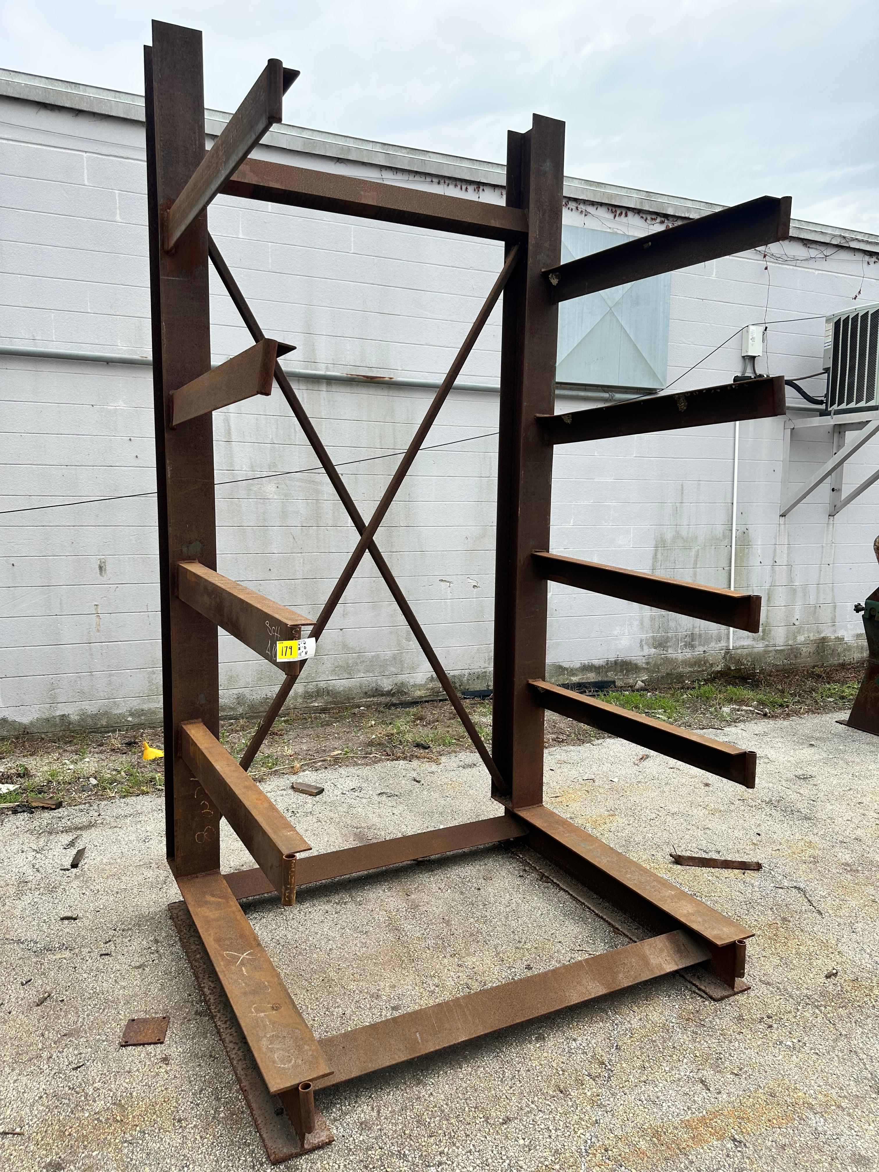 METAL RACK (6'W  X  5'L  X  11'H)