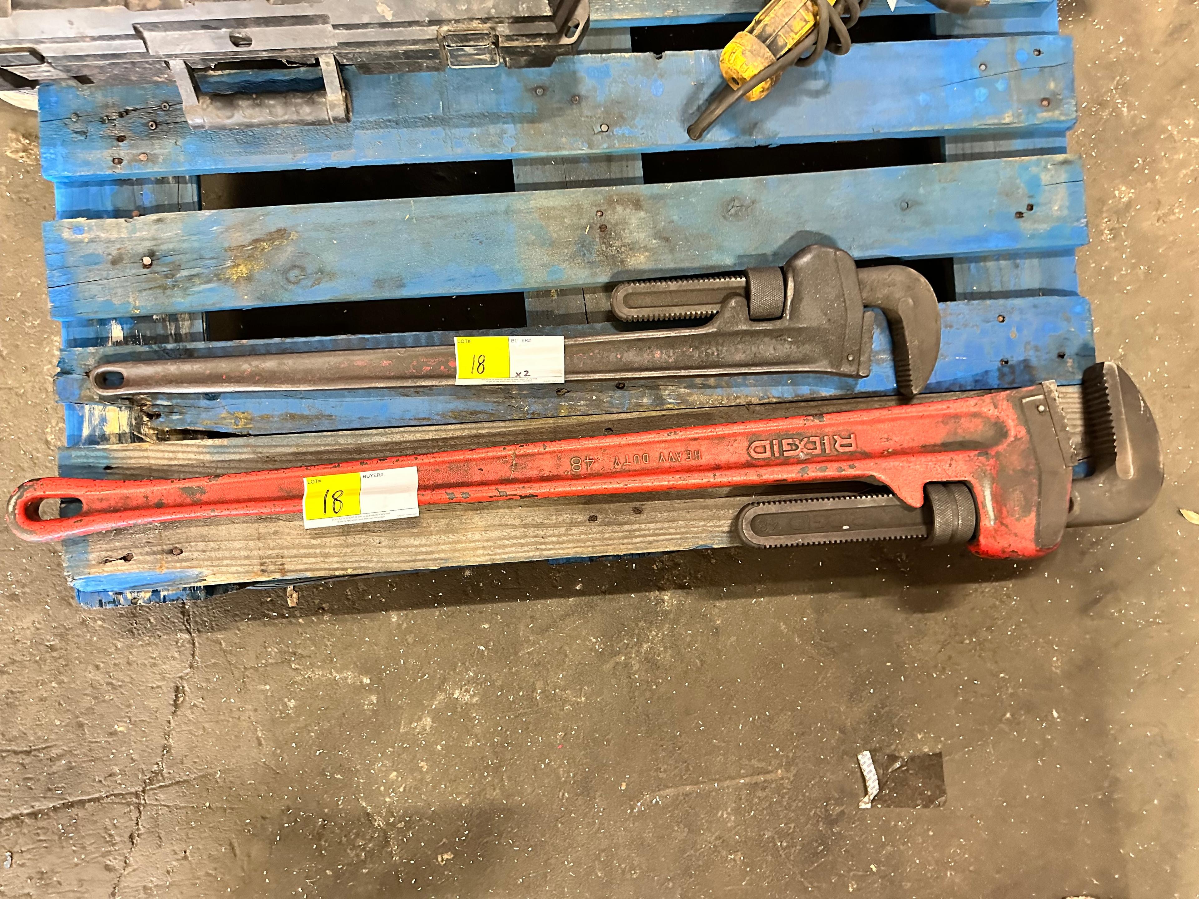 LOT OF 2 PIPE WENCHES (48" & 36")