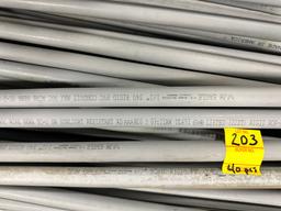 LOT OF 1/2" PVC CONDUIT (40 PCS)