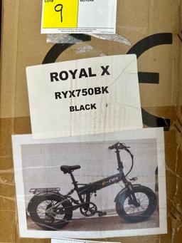 E-TEK ROYAL X, MODEL: RYX750BK, COLOR: BLACK