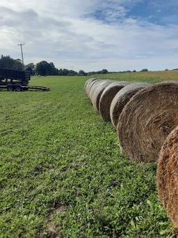 Round bale. straw