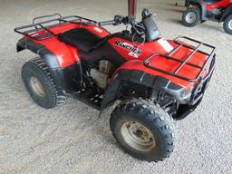 2001 Honda Rancher ES 350 4 Wheeler, 2wd, electronic shift, (Bill of Sale)