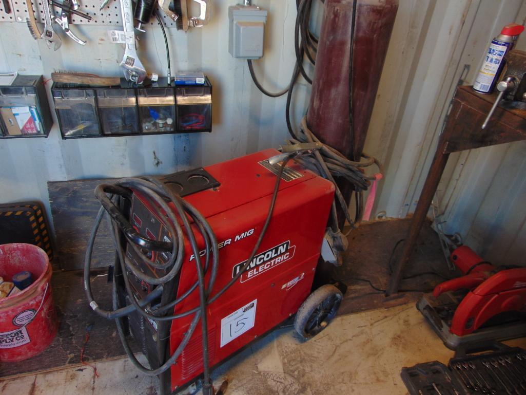 Lincoln Power Mig 256 Welder, Located in Thomas Ok