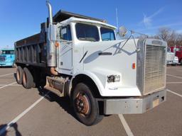 1987 Freightliner FLC T/A Dump Truck, s/n 1fuyycy88hh303701, cummins eng, 9 spd trans, od reads