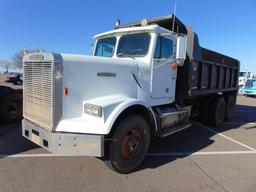 1987 Freightliner FLC T/A Dump Truck, s/n 1fuyycy88hh303701, cummins eng, 9 spd trans, od reads