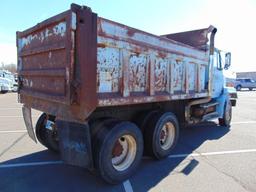 1988 Freightliner T/A Dump Truck, s/n 1fx11yb4jh406776, cummins eng, auto trans, od reads 169600