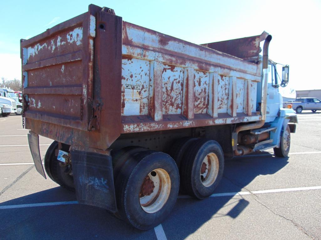 1988 Freightliner T/A Dump Truck, s/n 1fx11yb4jh406776, cummins eng, auto trans, od reads 169600