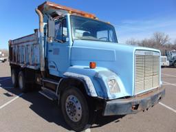 1988 Freightliner T/A Dump Truck, s/n 1fx11yb4jh406776, cummins eng, auto trans, od reads 169600