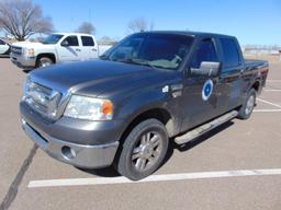 2007 Ford F150 Crewcab Pickup, s/n 1ftrw12w57kc70983, v8 gas eng, auto trans , od reads 130751 miles
