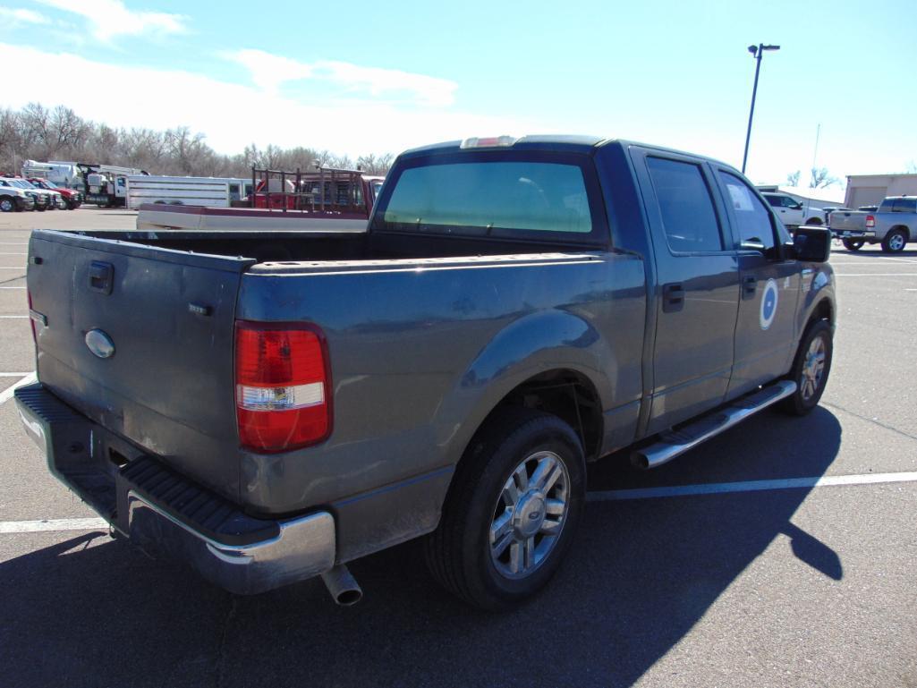 2007 Ford F150 Crewcab Pickup, s/n 1ftrw12w57kc70983, v8 gas eng, auto trans , od reads 130751 miles