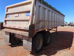 1998 Travis 30' T/A End Dump Trailer, s/n 1t91f3022w1247393, a/r