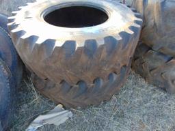 (2) 420/85r26 loader tires