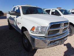 2018 Dodge Ram 2500 Crewcab 4x4 Pickup, s/n 3c6ur5cj8jg329901, cummins eng, auto trans, od reads
