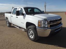 2013 Chevy 3500 Crewcab 4x4 Pickup, s/n 1gc4kzcgxdf224629, v8 gas eng, auto trans, od reads 167845