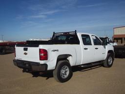 2013 Chevy 3500 Crewcab 4x4 Pickup, s/n 1gc4kzcgxdf224629, v8 gas eng, auto trans, od reads 167845