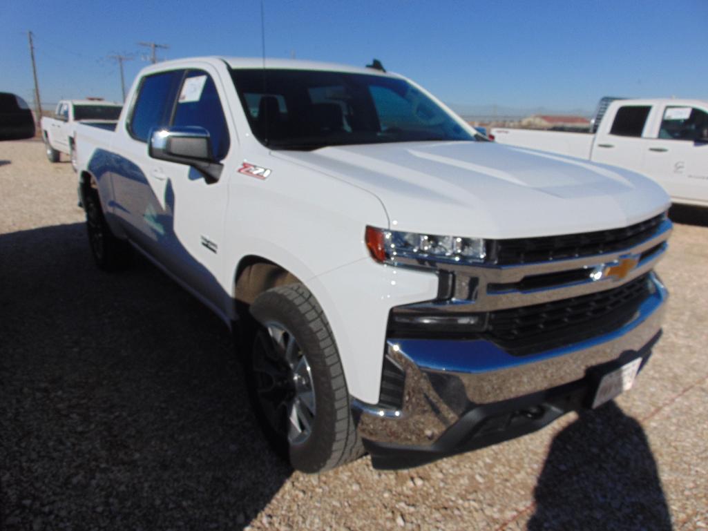 2020 Chevy Silverado 1500 Crewcab Z71 Pickup, s/n 1gcuydedxlz192279, v8 eng, auto trans, od reads