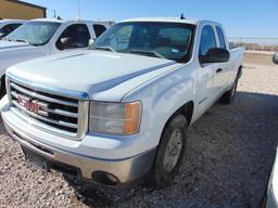 2012 GMC Sierra 1500 Z71 Extcab 4x4 Pickup, s/n 1gtr2ve77cz239386, v8 eng, auto trans, od reads