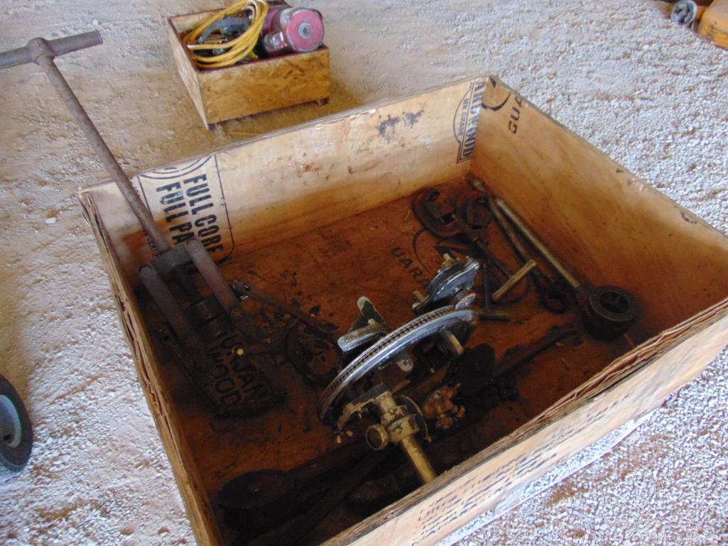 Crate of Assorted Pipe Tools, Marlow Yard...