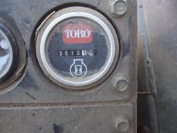 TORO GROUNDS MASTER 455D 4X4 LAWNMOWER, HOUR METER READS 3568 HRS, 10' MOWING WIDTH