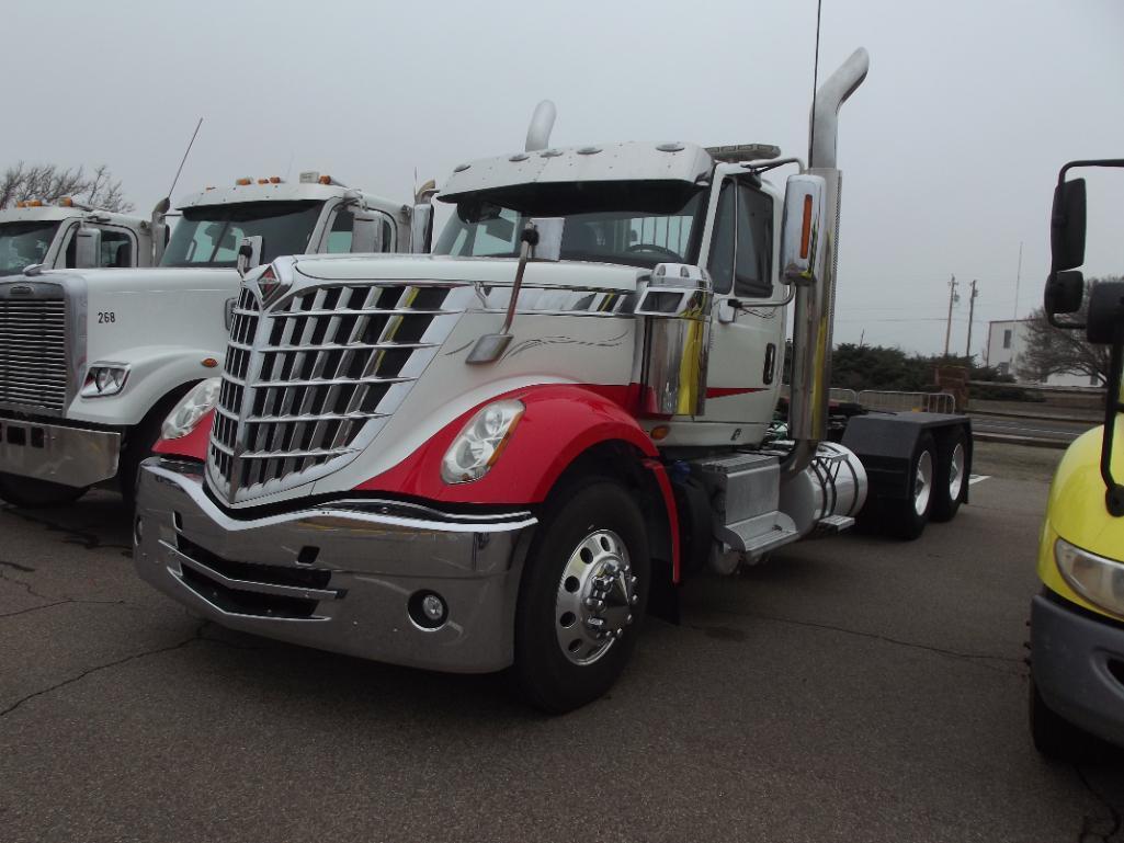 2015 IHC LONESTAR T/A TRUCK TRACTOR, S/N 3HSCXAPR8FN697184, 500 CUMMINS, 18 SPD TRANS, OD READS
