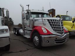 2015 IHC LONESTAR T/A TRUCK TRACTOR, S/N 3HSCXAPR8FN697184, 500 CUMMINS, 18 SPD TRANS, OD READS