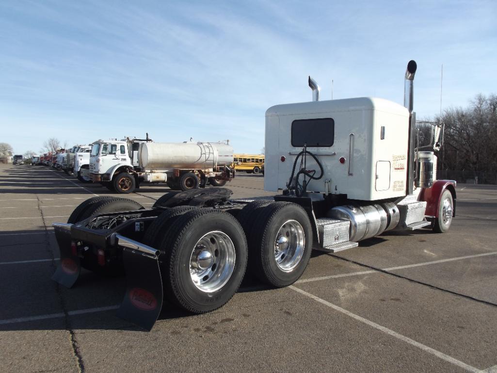 2013 PETERBILT 389 T/A TRUCK TRACTOR, S/N 1XPXD49X1DD209934, 525 HP ISX ENG, 18 SPD TRANS, OD READS