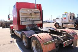 1996 KENWORTH T800 T/A TRUCK TRACTOR,...1XKDD69X3TJ664773, CUMMINS N14 ENG, 10 SPD TRANS, OD READS