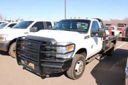 2016 FORD F350 4X4 FLATBED , S/N...1F0RF3HT50EA55977, PWR STROKE ENG, AUTO TRAND, OD READS 111637