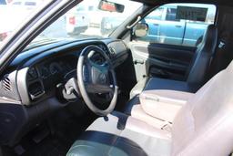 2002 DODGE 2500 PICKUP, S/N 3B7KC26ZX2M300419, V8, AUTO