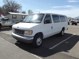 1996 FORD CLUB WAGON VAN, S/N 1FBJS3186T8B01493, V8, AUTO TRANS, OD READS 158127 MILES...