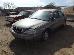 2002 MERCURY SABLE CAR, S/N 1MEFM50U82A643948, BILL OF SALE, PARTS ONLY ,DOES NOT RUN