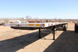 2018 UTILITY FLATBED SPREADAXLE TRAILER, S/N 1UFS2486J5396019, 102/48, DUEL TOOLBOXES