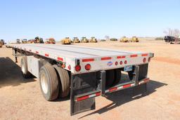 2018 UTILITY FLATBED SPREADAXLE TRAILER, S/N 1UFS2486J5396019, 102/48, DUEL TOOLBOXES