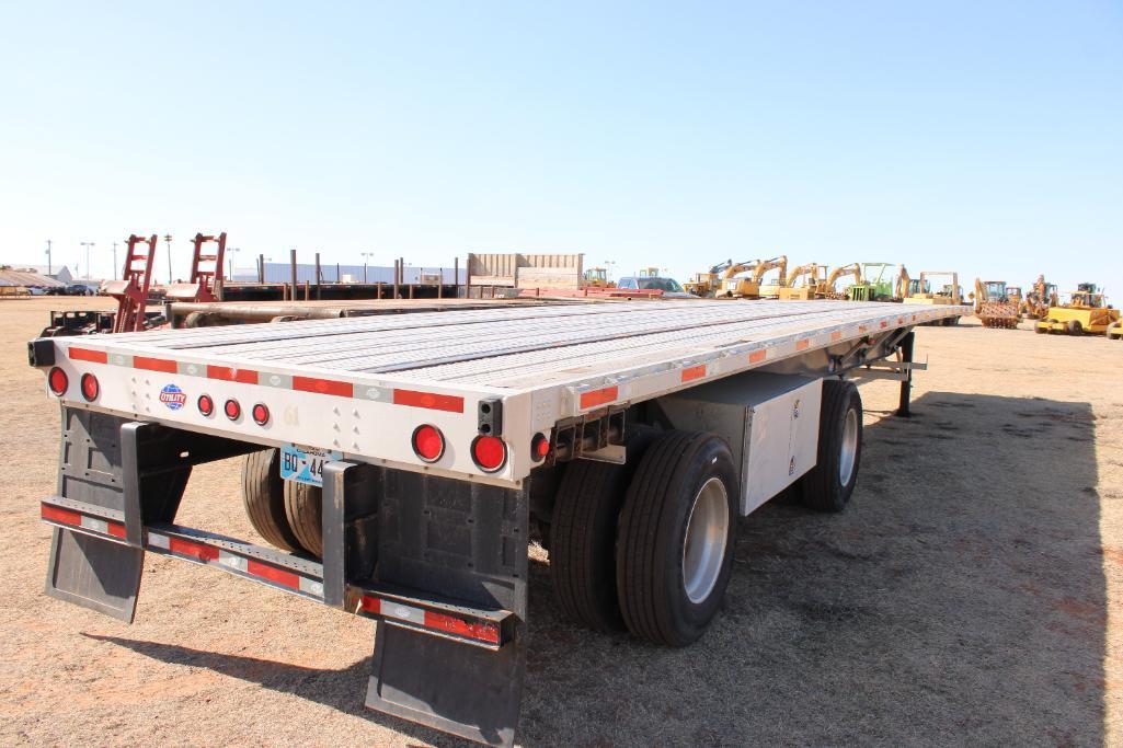 2018 UTILITY FLATBED SPREADAXLE TRAILER, S/N 1UFS2486J5396019, 102/48, DUEL TOOLBOXES