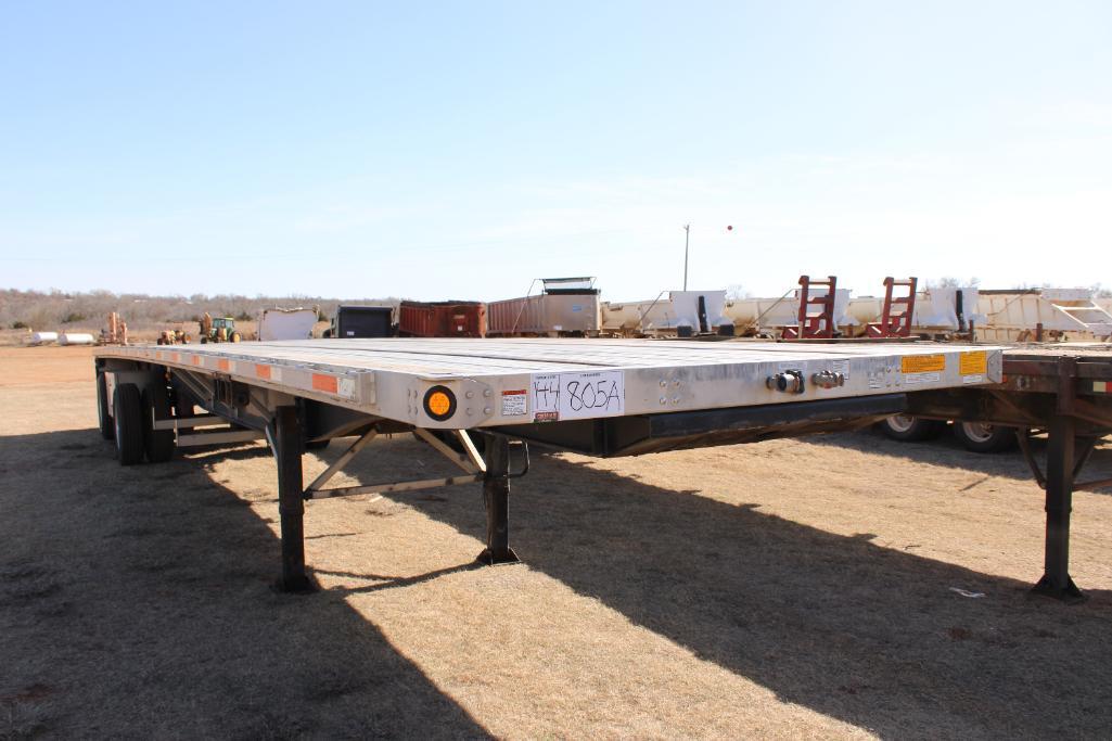 2018 UTILITY FLATBED SPREADAXLE TRAILER, S/N 1UFS2486J5396019, 102/48, DUEL TOOLBOXES